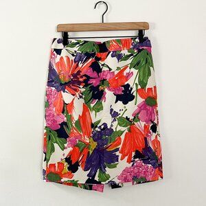 J. Crew // Floral Spring Pencil Skirt – Size 8